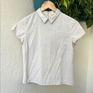 Levi's Ivory Embroidered Blouse